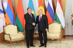 Президент Республики Таджикистан Эмомали Рахмон встретился с Первым Президентом Республики Казахстан